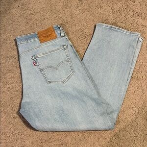 Levi's Men's Sky Blue Straight Jeans